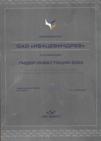 Лидер инвестиций 2024